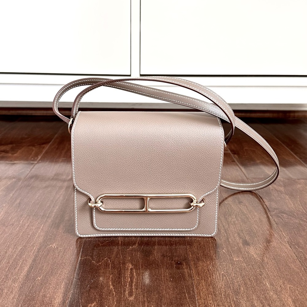 Brand New Hermes Roulis in Etoupe Color